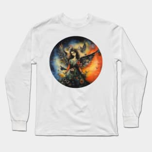 Povitrulya mountain winds daughter. Ukrainian folklore love angel Long Sleeve T-Shirt